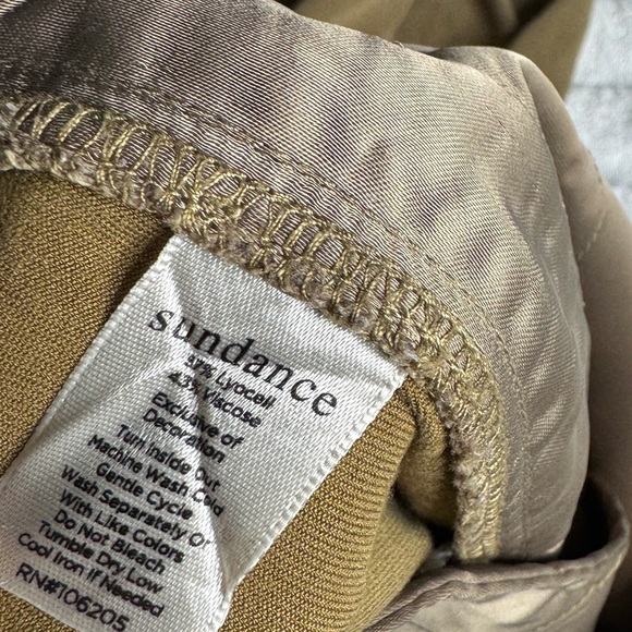 Sundance Iva Cargo Pants in Butternut Tan Cropped Lagenlook Womens Size 8 - Picture 9 of 11